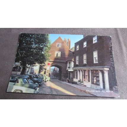 1973 J Salmon Postcard - College Gate, Rochester - Kent