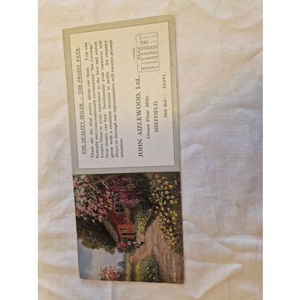 Vintage John Aizelwood Ltd Flour Mill Sheffield Blotting Paer