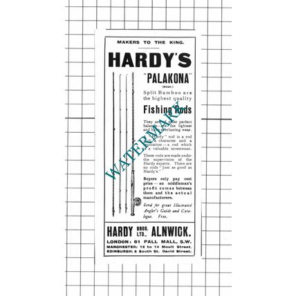 Hardy Bros Ltd Alnwick Fishing Rods Small Advert - 1914 Clipping