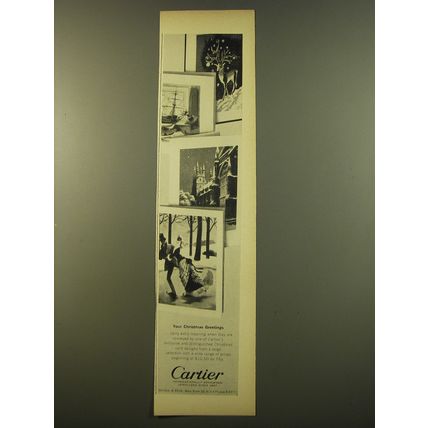 1961 Cartier Christmas Cards Advertisement - Your Christmas greetings