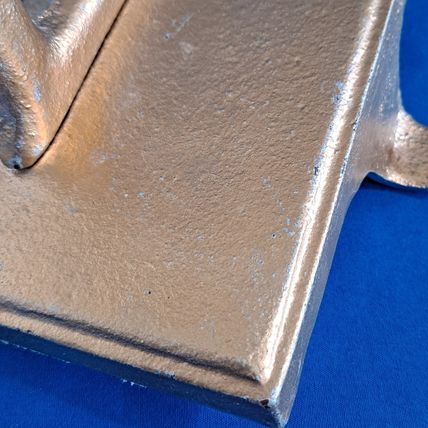 LARGE 8" tall Gold Colored Metal LETTER E Christmas STOCKING HANGER Holder Hook