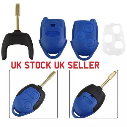 FORD TRANSIT BLUE REMOTE KEY FOB CUT TO CODE/ PHOTO FITS MK7, 2006 2014