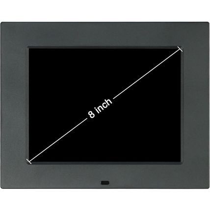 KASTISS 8 Inch Black Digital Calendar Day Clock-Extra Large Impaired Vision Digi