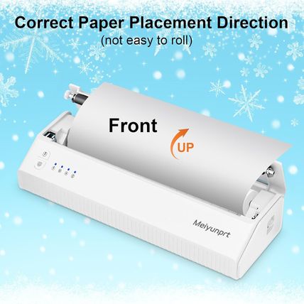 Portable Printer Wireless for Travel, Bluetooth Thermal Printer for Home Use, Su