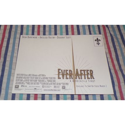 DREW BARRYMORE 1999 EVER AFTER " YOU CAN OVERCOME " POST CARD