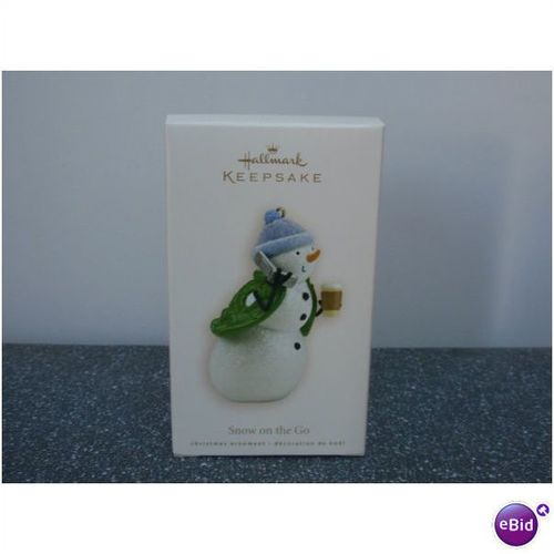 2008 Hallmark Snow on the Go Christmas Ornament Dated