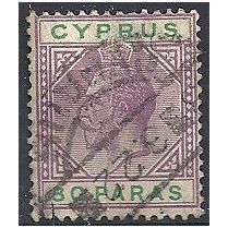 Cyprus 1921 SG81 30 Paras Violet & Green Fine Used ..