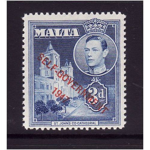 MALTA 1948 SG240 3d BLUE U/M MINT #4