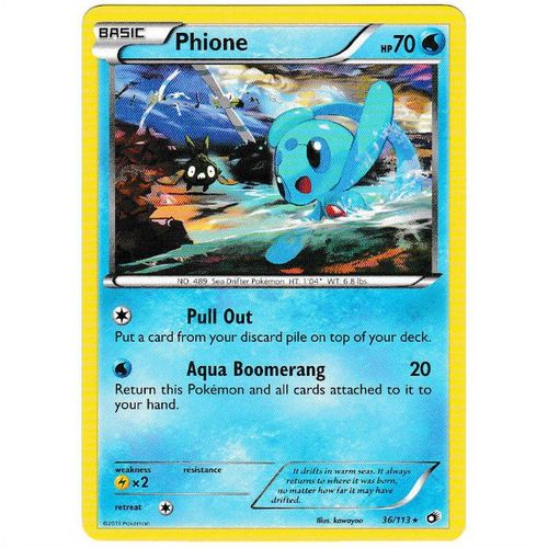 Pokemon B&W Legendary Treasures - #36/113 - Phione