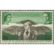 Tristan Da Cunha QEII 1967 Duke Edinburgh 1/- 6d Unmounted Mint NHM SG 111 stamp