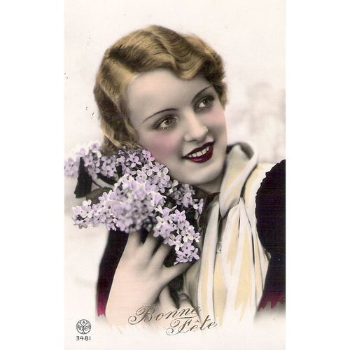 CARTE POSTALE - JEUNE FILLE - REF 16