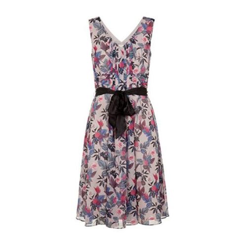 MONSOON Selma Nude/Multi Print Dress BNWT