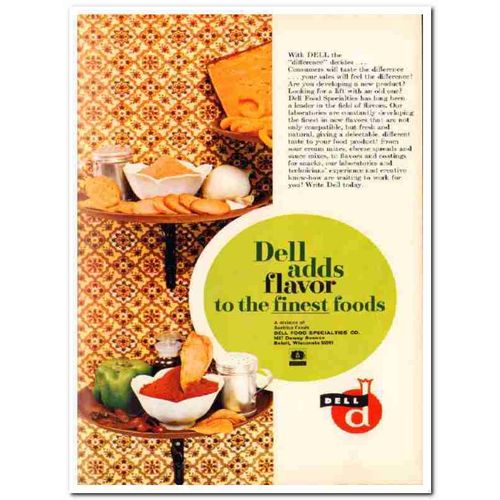 dell food specialties company 1968 consumers taste flavor vintage ad