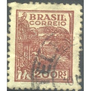 Brazil 1941 - SG651 - 200r brown - Wheat Harvesting - used