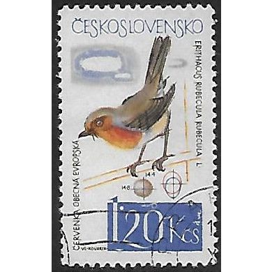 Mi 1499: 1 Kč 20 multicoloured Birds.