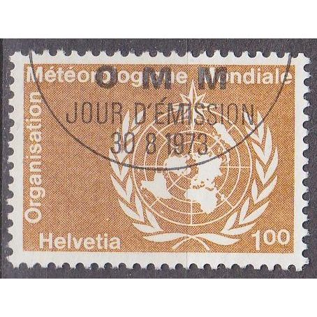 SCHWEIZ SWITZERLAND [OMM/WMO] MiNr 0013 ( O/used )