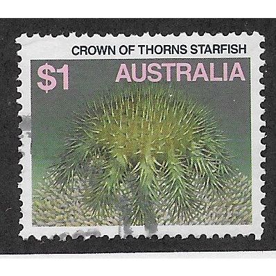 AUS 1979 $1.00 'CROWN OF THORNS STARFISH' FINE USED (EBID68-039)