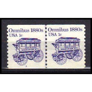 1897 1c Omnibus Very Fine MNH Dry Gum CNP Left 3 PA0279