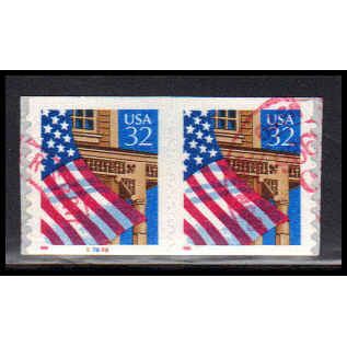 Used 2915A 32c U.S. Flag Over Porch Very Fine CNP Left 87888 11x10 PA1784