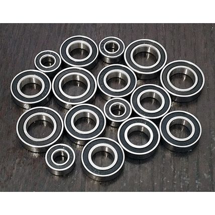 (16pcs) MUGEN SEIKI K2 ADVANCED Rubber Sealed Ball Bearing Set