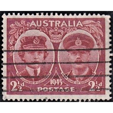 AUSTRALIA, 1945 2.5d Royal Visit, SG 209 (Scott #197), used
