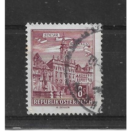 Austria.SG1321 8s Steyr Town Hall.Fine Used.Aug22