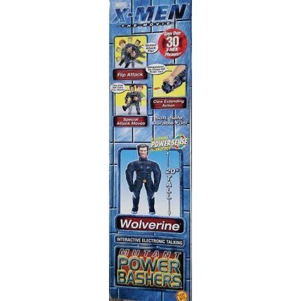 wcw wwf ljn wrestling superstars 21" x-men wolverine bashin brawlers figure