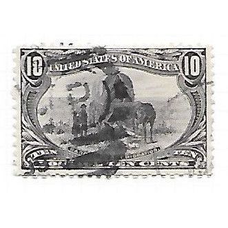 USA 1898 MISSISSIPPI OMAHA EXPO 10c DUPLEX CANCEL USED