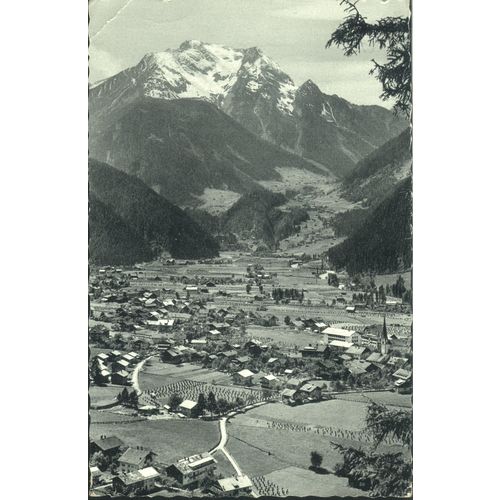 Austria postcard 1957 - Mayrhofen im Zillertal mit Grunberg