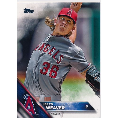 2016 Topps Baseball 174 Jered Weaver Los Angeles Angels