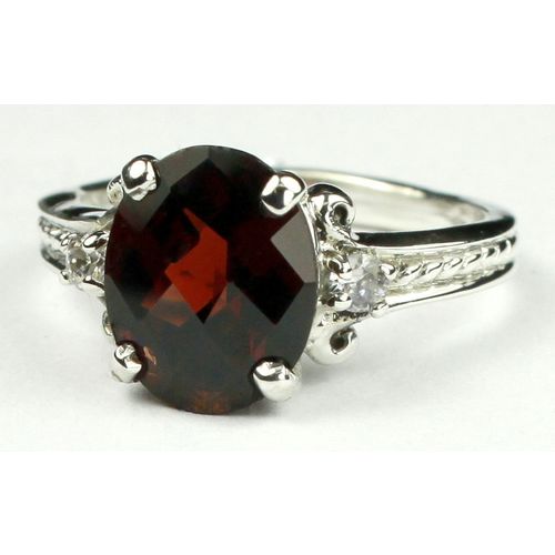 Mozambique Garnet, 925 Sterling Silver Ring, SR136