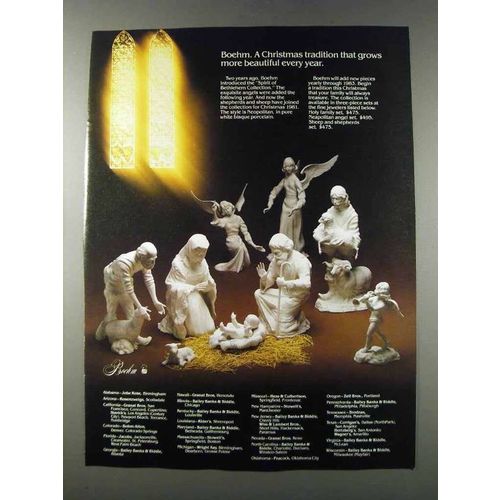 1981 Boehm Holy Family & Neapolitan Angel Set Ad