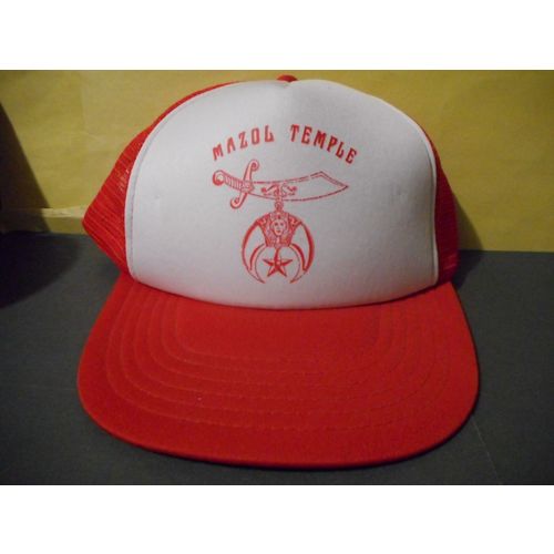 Shriners Mazol Temple Vintage Truckers Baseball Cap,Hat,St.John's Newfoundland