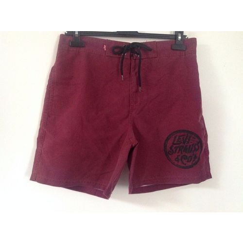 Mens Levis Levi Strauss & Co Swim Board Shorts in Wine Burgundy BNWT