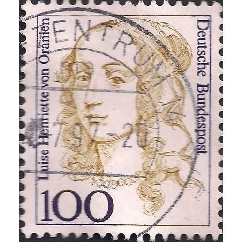 GERMANY, WOMEN, Luise Henriette von Oranien (1627-1667), yellow 1994, 100pf, #2