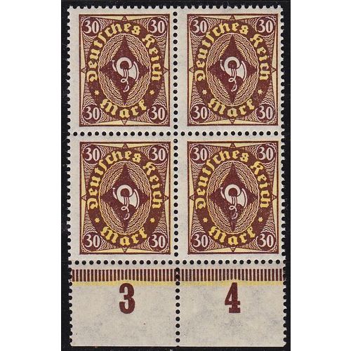 GERMANY REICH [1922] MiNr 0208 P ( **/mnh ) [01] 4er