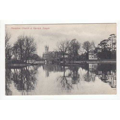 Hampton Church & Garrick Temple London Postcard 151