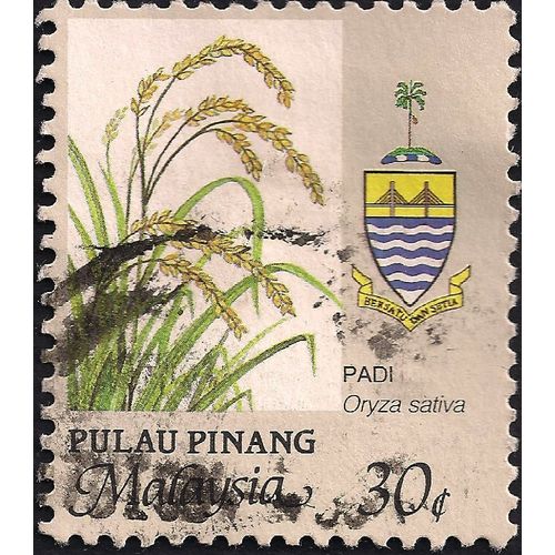 MALAYSIA, PENANG, PLANTS, Paddy (Rice), 1986, 30c