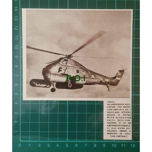 C2583) Amphibious Helicopter MK1 Westland Wessex - 1961 Clip