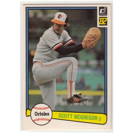 1982 Donruss baseball card 331 Scott McGregor