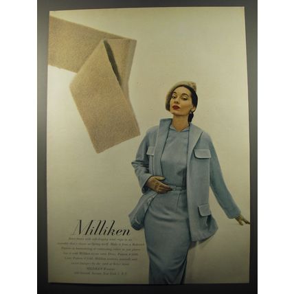 1950 Milliken Woolens Advertisement