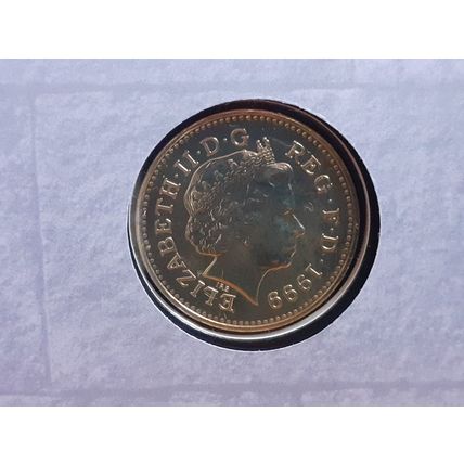 1999 PNC Limited Edition GB Stamp & £1 Coin Cover - Scotland Parliament UK (a)
