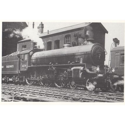 Sheffield B1 61114 Train at London Road Manchester Station in 1950 Postcard