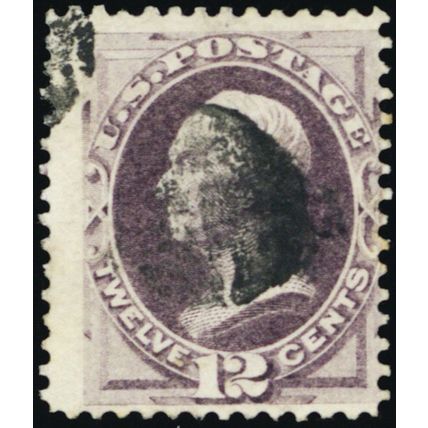 151, 12¢ Webster Attractive Stamp - BARGAINED Priced! Cat $210.00 - Stuart Katz