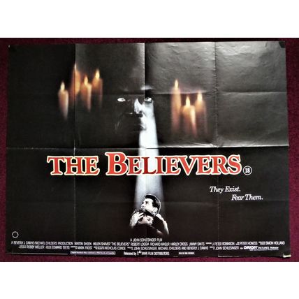 BELIEVERS, The (1987) UK Quad ***Martin Sheen***