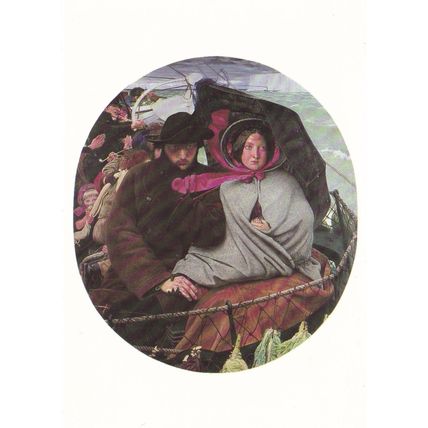 Ford Maddox Brown The Last of England Postcard unused VGC