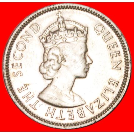 STAG★ MAURITIUS ★ 1/2 RUPEE 1975! ELIZABETH II (1953-2022)★LOW START★NO RESERVE