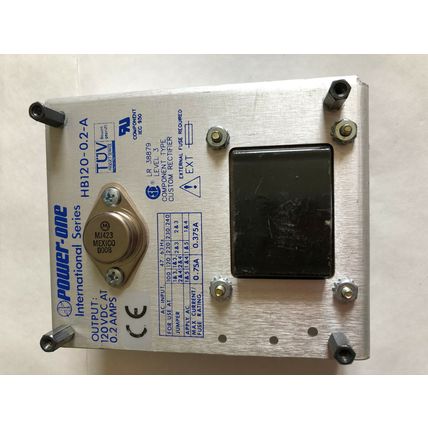 POWER-ONE HB120-0.2-A POWER SUPPLY UNIT HB120-0.2A 120VDC BD51334K ASSY 51336,HE