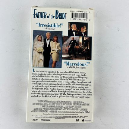 Father of the Bride VHS Video Tape Steve Martin Diane Keaton Martin Short