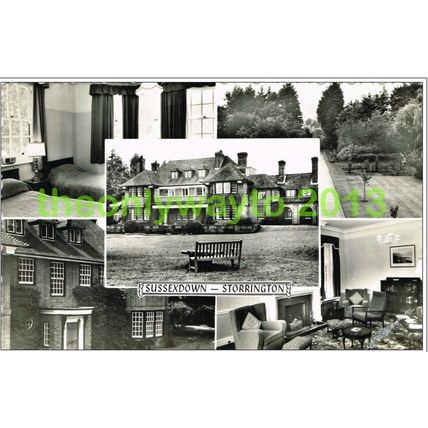 SUSSEXDOWN, STORRINGTON, 5 PHOTO MUTIVIEW, SUSSEX, ENGLAND, Postcard